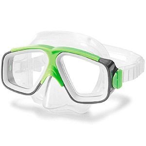 Маска для плавания Surf Rider Mask зеленая, от 8 лет