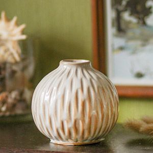 Декоративная фарфоровая ваза МОЛОЧНЫЙ ШОКОЛАД: МИРАБЕЛЬ, 9 см
