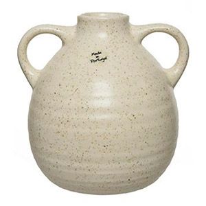 Дизайнерская керамическая ваза-кувшин SABBIA BIANCA, 17 см