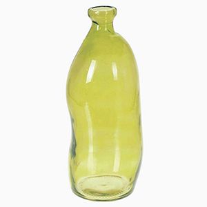Ваза-бутыль АНИВЭН, стекло, жёлтая, 36 см