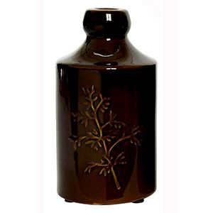 Декоративная ваза МЕДОУ, керамика, шоколадная, 30 см