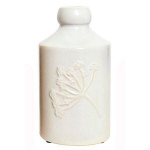 Декоративная ваза МЕДОУ, керамика, молочная, 21 см