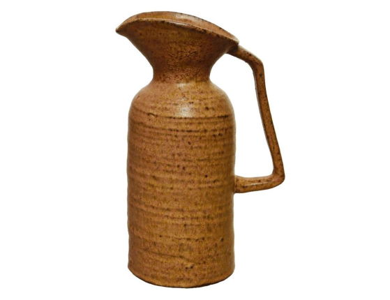 Керамическая ваза кувшин АНТИК, коричневая, 24 см