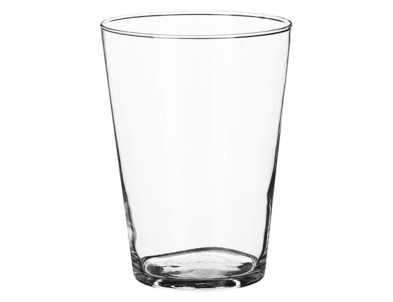 Стеклянная ваза КЛОУИ, прозрачная, 20 см