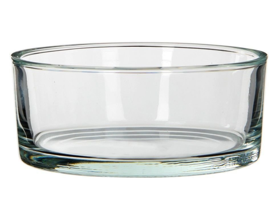 Стеклянная чаша КЕННИ, прозрачная, 8х19 см