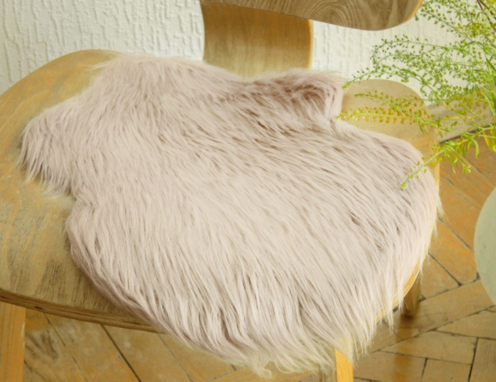 Декоративный коврик МЕХОВУШКА нежно-розовый, 38x55 см, KAEMINGK