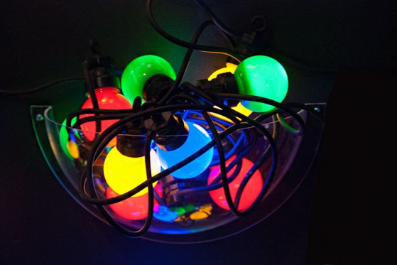 Электрогирлянда МОЛОЧНАЯ РАДУГА, 10 разноцветных ламп, 4,5+1.5 м, черный провод каучук, коннектор, уличная, SNOWHOUSE
