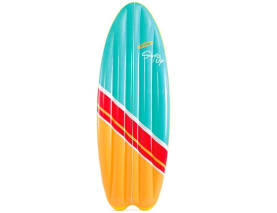 Надувной матрас для плавания Доска для серфинга, голубой с оранжевым, 178х69 см