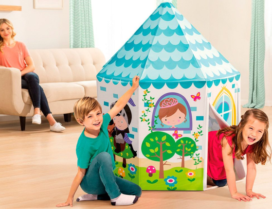 Детская игровая палатка Домик Принцессы INTEX, 104х104х130 см, от 3 до 6 лет