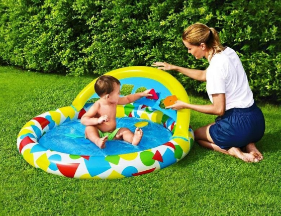 Детский бассейн с сортером Splash&Learn, 120x117x46 см, с 4 месяцев, BestWay