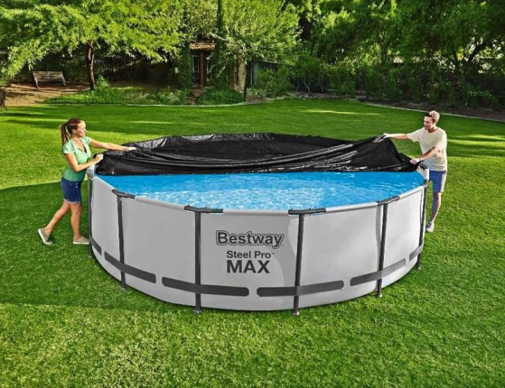 Тент для каркасного или надувного бассейна диаметром 457 см, Bestway