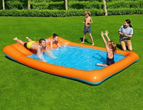 Надувной бассейн Slide-In Splash, 341x213x38 см, от 2 лет, BestWay