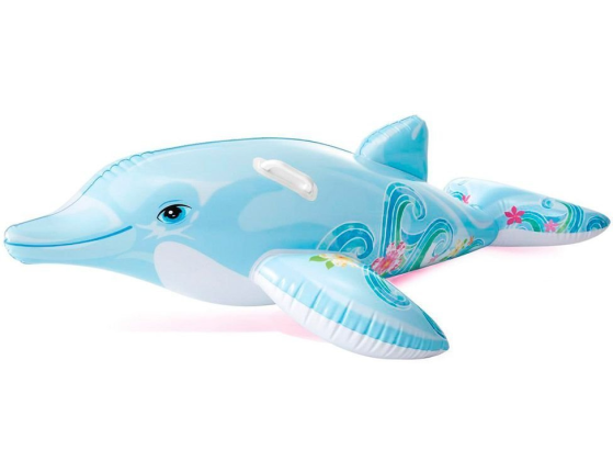 Надувная игрушка INTEX Дельфин голубой, 175х66 см