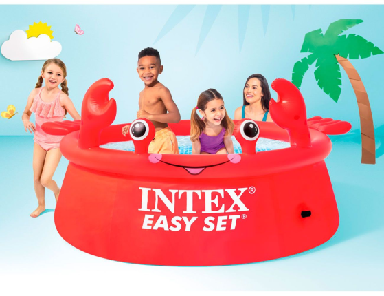 Надувной бассейн INTEX Веселый краб (Easy Set pool), 183х51 см, от 3 лет