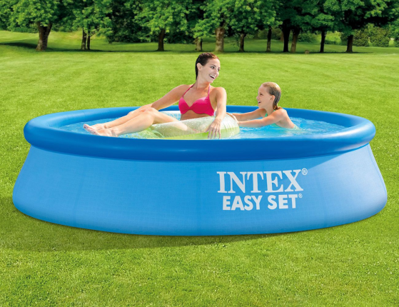 Надувной бассейн INTEX Easy Set Pool, 244х61 см + фильтр-насос