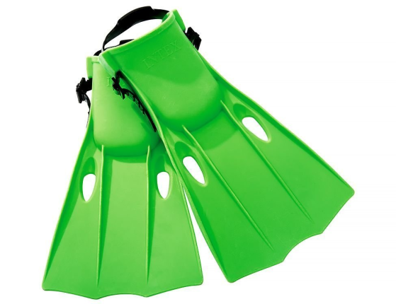 Ласты для плавания Large Swim Fins зеленые, размер 41-45