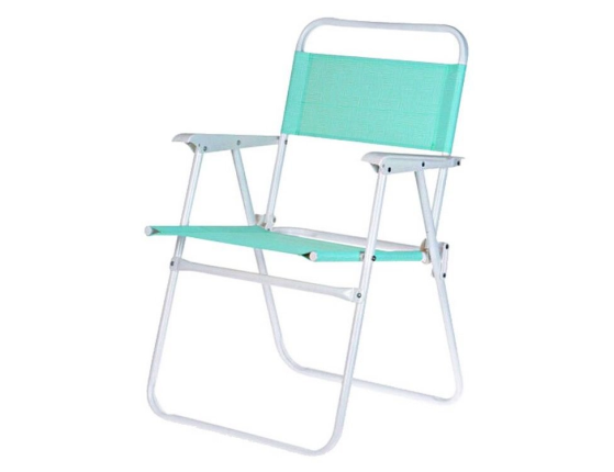 Складное пляжное кресло LUX COMFORT, полиэстер 600D, металл, бирюзовое, 50х54х79 см