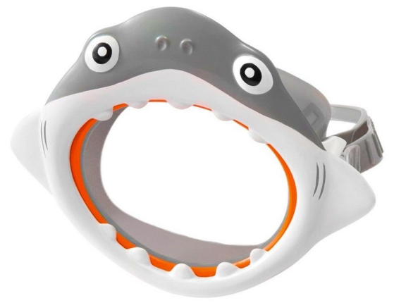 Веселая детская маска для плавания Акула Fun masks, 3-8 лет