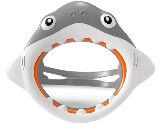 Веселая детская маска для плавания Акула Fun masks, 3-8 лет