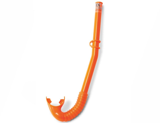 Трубка для плавания HI-FLOW SNORKEL оранжевая, от 3 до 10 лет