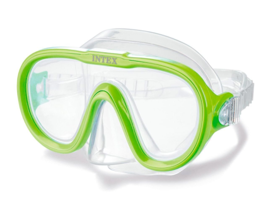 Маска для плавания Sea Scan Swim Mask зеленая, от 8 лет