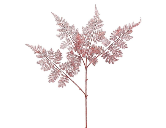 Декоративная ветка НЕЖНЫЙ ПАПОРОТНИК, розовый, 80 см