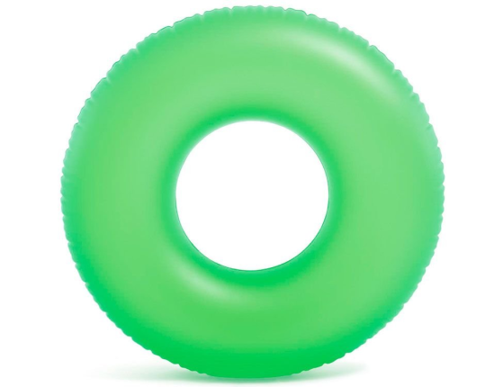 Надувной круг Неон зеленый, 91 см, от 9 лет