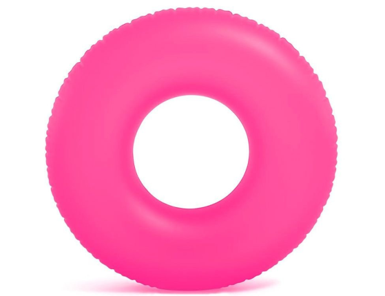 Надувной круг Неон розовый, 91 см, от 9 лет