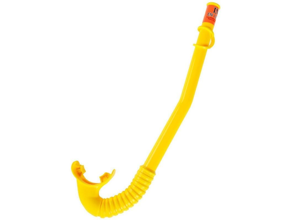 Трубка для плавания HI-FLOW SNORKEL желтая, от 3 до 10 лет