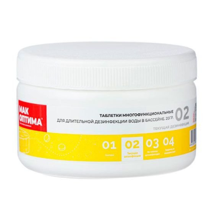 Комплексное средство для бассейна MAK4 в таблетках (200гр х 2 шт)