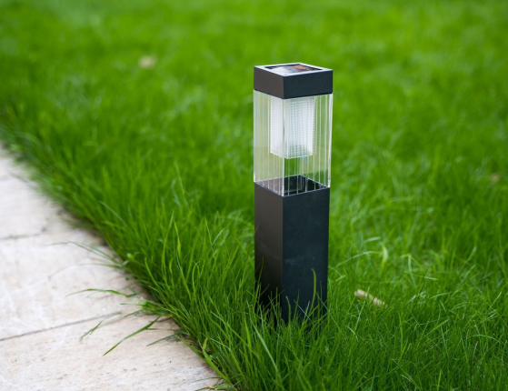 Садовый светильник Solar КВАДРИО, тёплые белые LED-огни, 36 см