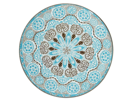 Садовый кофейный столик с мозаикой TURKISH ROMANCE, складной, металл, керамика, 67х36 см