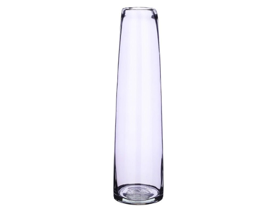 Стеклянная ваза КСАНДРА, дымчатая, 37 см