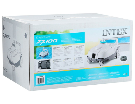 Автоматический пылесос ZX100 Intex для очистки дна бассейна