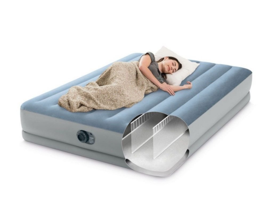 Надувная кровать Intex Mid-Rise Comfort Airbed (Queen), 152x203x36 см, со встроенным USB-насосом