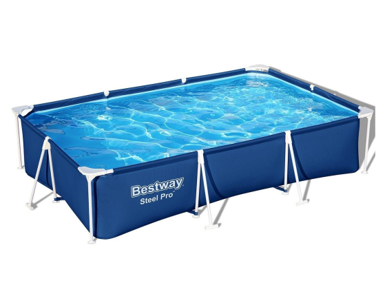 Каркасный прямоугольный бассейн Bestway Steel Pro, 300х201x66 см
