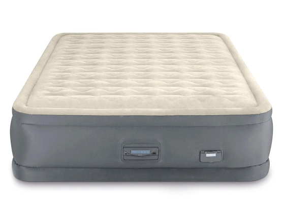 Двуспальная надувная кровать Intex Premaire II (Queen), 152х203х46 см, со встроенным насосом 220V и USB-портом