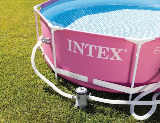 Каркасный бассейн Intex Metal Frame Pool, 244х76см + фильтр-насос