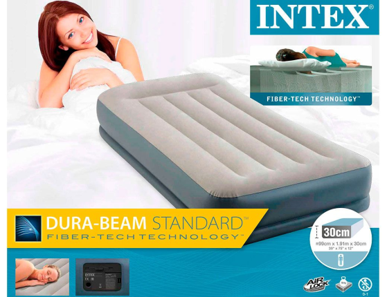   Intex Pillow Rest Mid-Rise Bed (Twin), 9919130,      220V