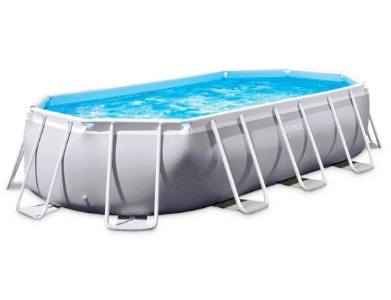 Каркасный бассейн Intex Oval Prism Frame Pool, 503х274х122 см + фильтр-насос + аксессуары