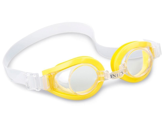 Очки для плавания Play Goggles желтые, от 3 до 8 лет