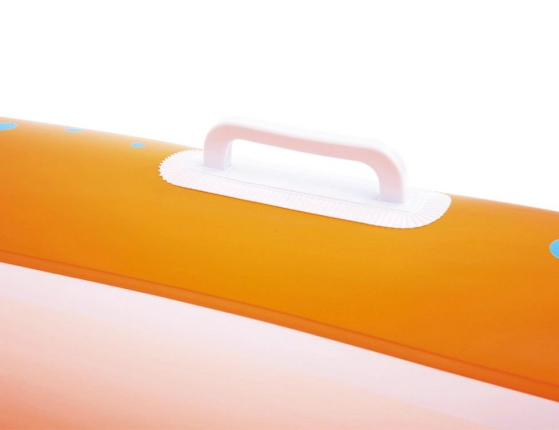Детская надувная лодка Крабики оранжевая, 119х79 см, от 3 до 6 лет, BestWay