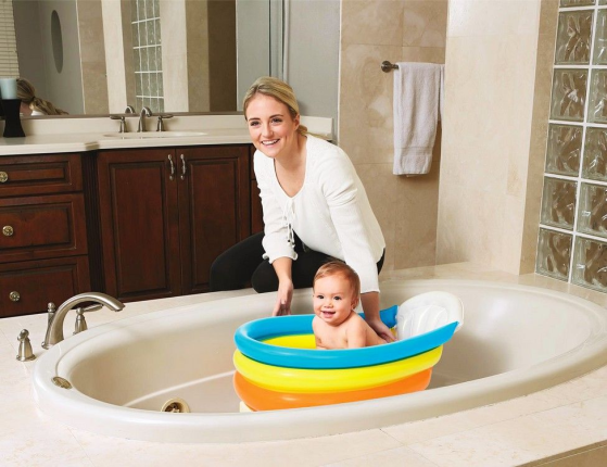 Надувная ванночка для младенцев с термометром, 76х48х33 см, BestWay