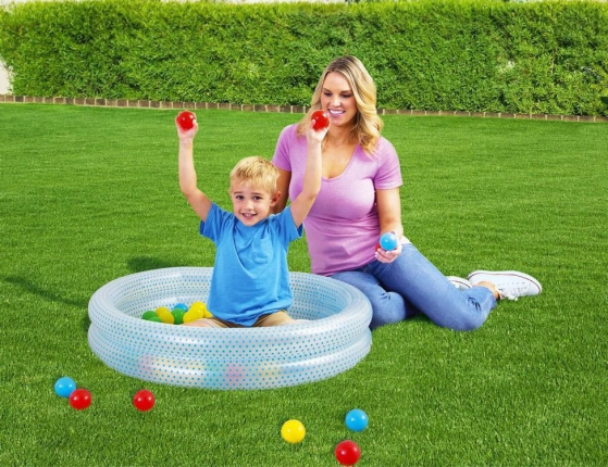 Надувной бассейн с мячами Play Pool голубой, 91x20 см, от 2 лет, BestWay