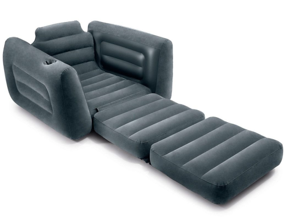 Надувное кресло Intex Pull-Out раскладное, 117х224х66 см