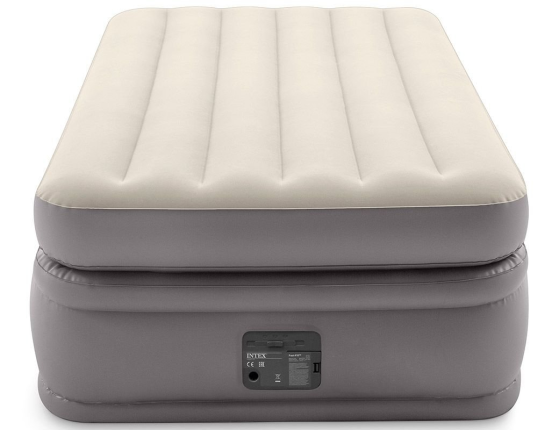 Надувная кровать Intex Prime Comfort Elevated Airbed (Twin), 99х191х51 см, со встроенным насосом 220