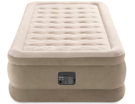Надувная кровать Intex Ultra Plush Bed (Twin), 99х191х46 см, со встроенным насосом 220V