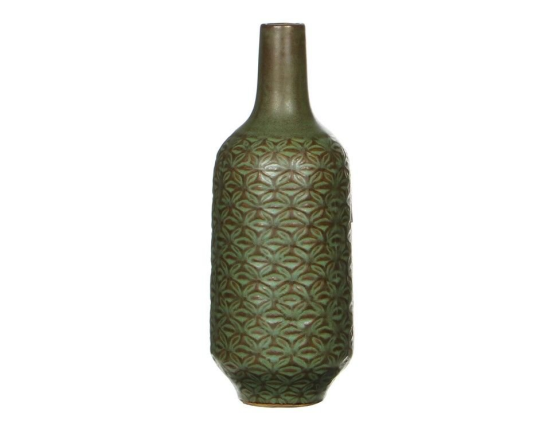 Ваза-бутыль ВЭРД, керамика, 23х9 см