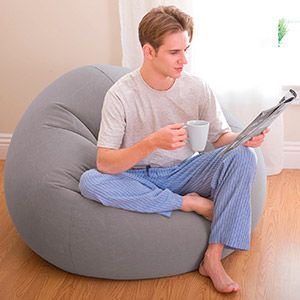 Надувное кресло Intex Beanless Bag Chair, 107х104х69 см.