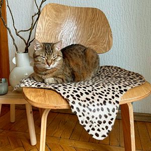 Декоративный коврик МЕХОВУШКА экзотика леопардовый, 50x90 см